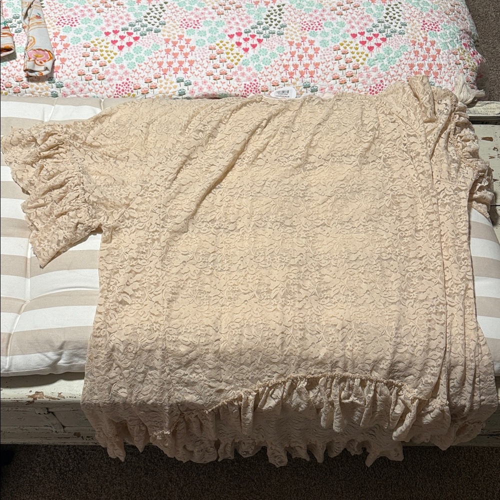 Lace ruffle sleeve tunic/dress - Picture 5 of 8